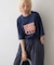 ピグメント加工スラブカレッジロゴTEE