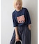 ピグメント加工スラブカレッジロゴTEE