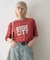 ピグメント加工スラブカレッジロゴTEE