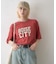 ピグメント加工スラブカレッジロゴTEE
