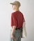 ピグメント加工スラブカレッジロゴTEE