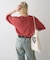 ピグメント加工スラブカレッジロゴTEE