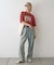 ピグメント加工スラブカレッジロゴTEE