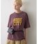 ピグメント加工スラブカレッジロゴTEE