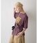 ピグメント加工スラブカレッジロゴTEE