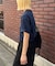 ピグメント加工スラブカレッジロゴTEE