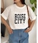 ピグメント加工スラブカレッジロゴTEE