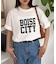 ピグメント加工スラブカレッジロゴTEE