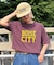 ピグメント加工スラブカレッジロゴTEE