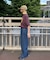 ピグメント加工スラブカレッジロゴTEE
