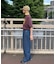 ピグメント加工スラブカレッジロゴTEE