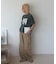 ピグメント加工スラブカレッジロゴTEE