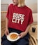 ピグメント加工スラブカレッジロゴTEE