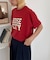 ピグメント加工スラブカレッジロゴTEE