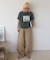 ピグメント加工スラブカレッジロゴTEE
