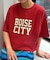 ピグメント加工スラブカレッジロゴTEE
