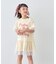 【KIDS】かすれロゴレースレイヤードミニワンピチュニック