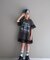 【KIDS】かすれロゴレースレイヤードミニワンピチュニック