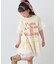 【KIDS】かすれロゴレースレイヤードミニワンピチュニック