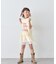 【KIDS】かすれロゴレースレイヤードミニワンピチュニック