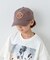 【KIDS】ピグメントワッペン刺繍キャップ/コットン100％/親子おそろい対応