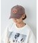 【KIDS】ピグメントワッペン刺繍キャップ/コットン100％/親子おそろい対応