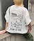 【ユニセックス】OJISAN刺繍バックプリントワッフルTEE