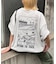 【ユニセックス】OJISAN刺繍バックプリントワッフルTEE