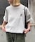 【ユニセックス】OJISAN刺繍バックプリントワッフルTEE