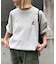 【ユニセックス】OJISAN刺繍バックプリントワッフルTEE