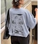 【ユニセックス】OJISAN刺繍バックプリントワッフルTEE