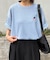 【ユニセックス】OJISAN刺繍バックプリントワッフルTEE