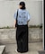 【ユニセックス】OJISAN刺繍バックプリントワッフルTEE