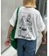 【ユニセックス】OJISAN刺繍バックプリントワッフルTEE