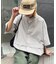 【ユニセックス】ノーカラービッグポケットチェックシャツ