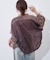 【etsinta】メッシュZIPシャツ
