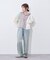 【etsinta】パッチワークフーディーシャツ