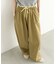 【3サイズ展開/ウエスト配色】裾ドロストバレルイージーパンツ