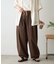 【3サイズ展開/ウエスト配色】裾ドロストバレルイージーパンツ