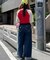 【HELLO.SANFRANCISCO】ワッフルラグランドット半袖TEE