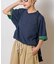 ボーダー配色ヘンリーTee