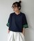 ボーダー配色ヘンリーTee