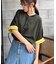 ボーダー配色ヘンリーTee