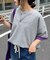 ボーダー配色ヘンリーTee