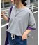 ボーダー配色ヘンリーTee