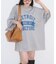 オーバーサイズメッシュロゴTEE