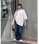 配色フェイクレイヤードTee