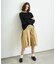 タックハーフボリュームワイドパンツ/WEB限定カラー・プラスサイズあり