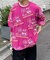 【SOUNDS GOOOOD】モンスター総柄ワッフルプリントロンTEE