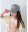 【KIDS】後ろ紐リボンチェックロゴCAP